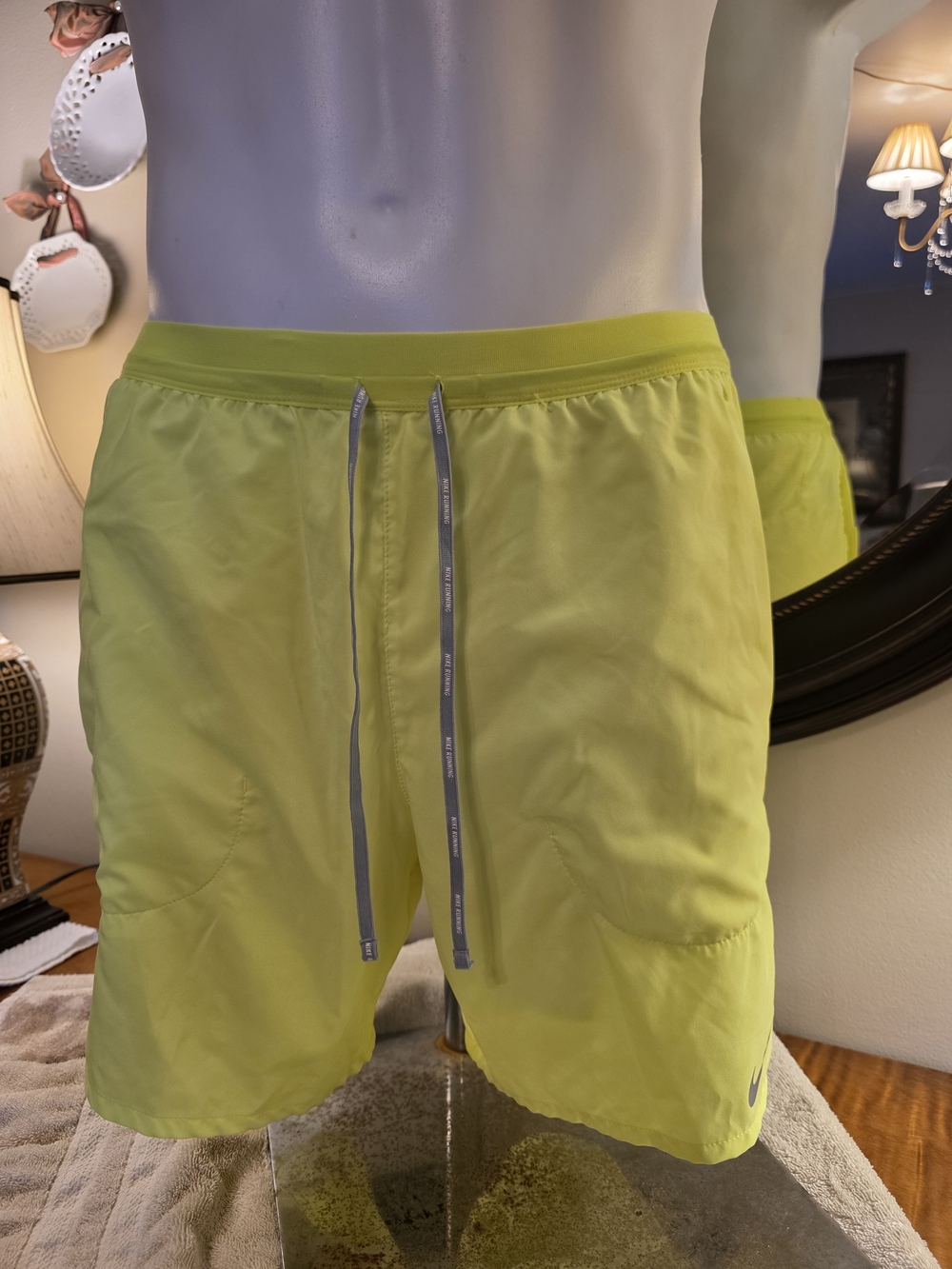 Neon Yellow Athletic Swim/Run Shorts